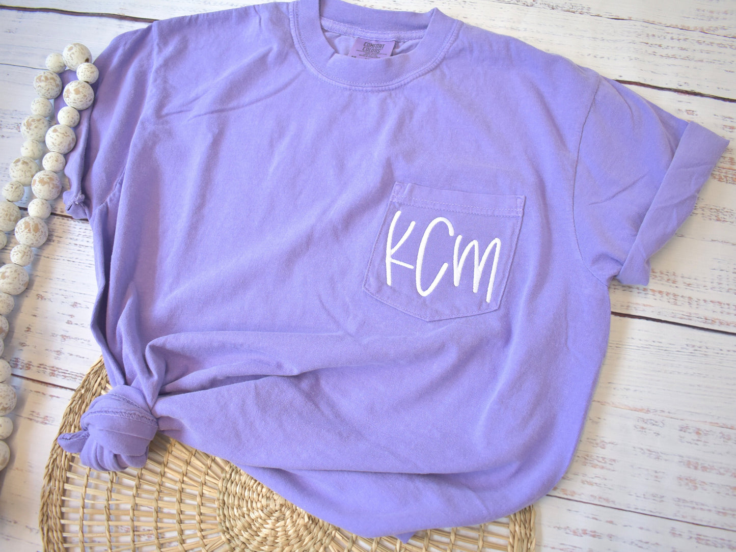 MONOGRAMMED COMFORT COLORS TSHIRT