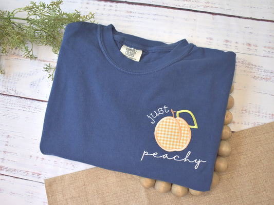 COMFORT COLORS "JUST PEACHY" EMBROIDERED SHIRT image 1