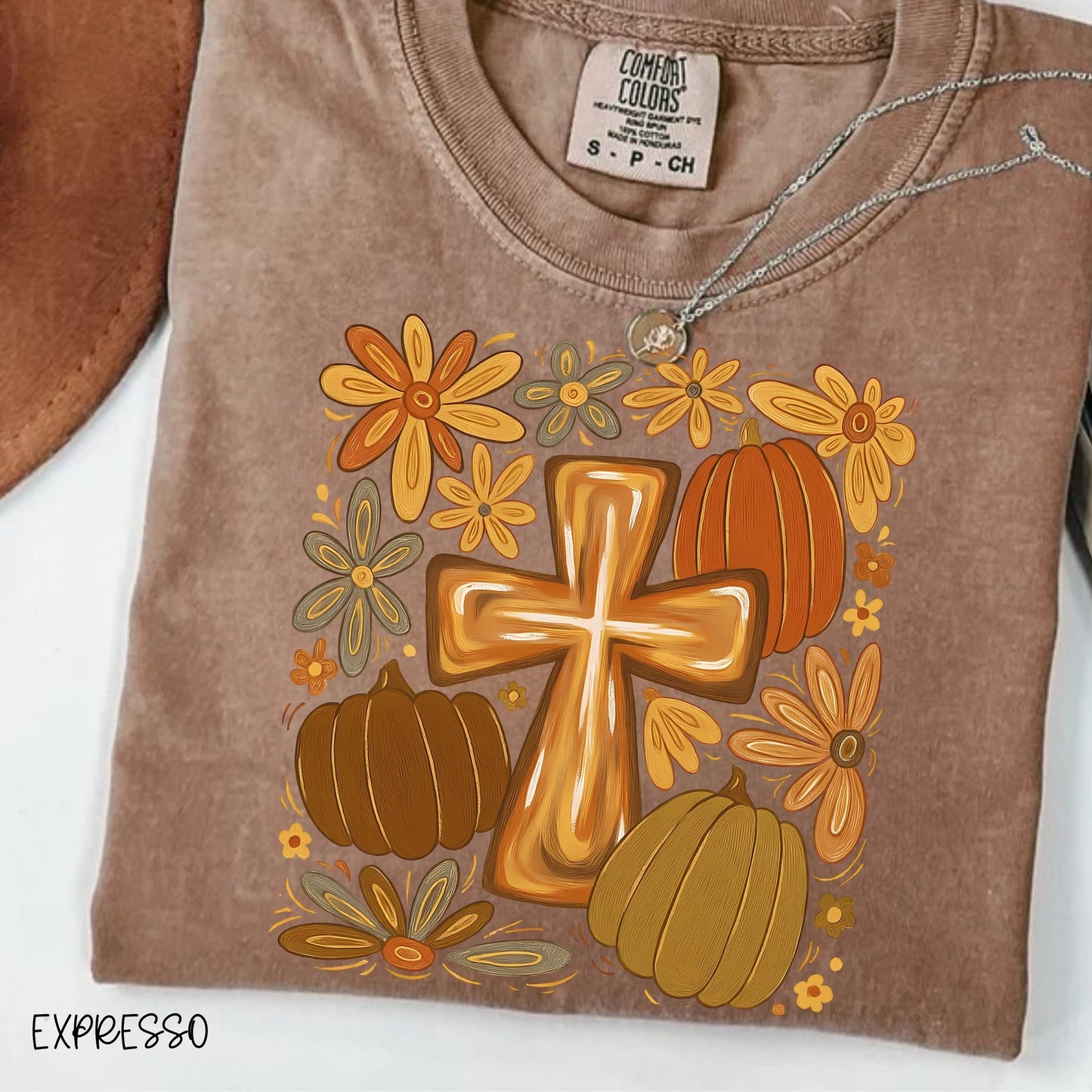 BRUSHSTROKE PUMPKINS & CROSS