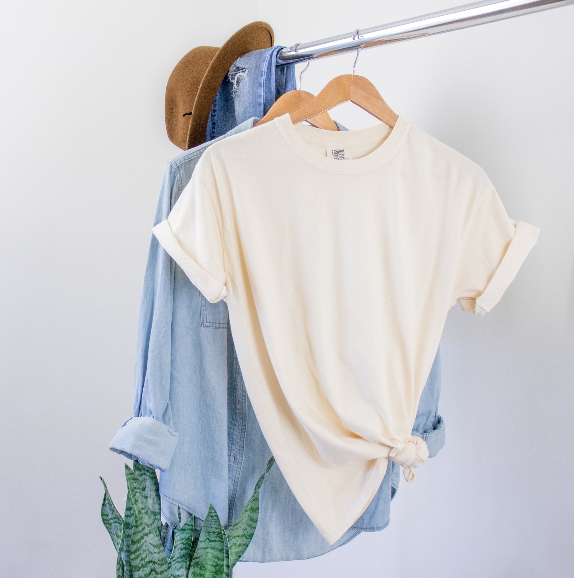 COMFORT COLORS "JUST PEACHY" EMBROIDERED SHIRT image 2