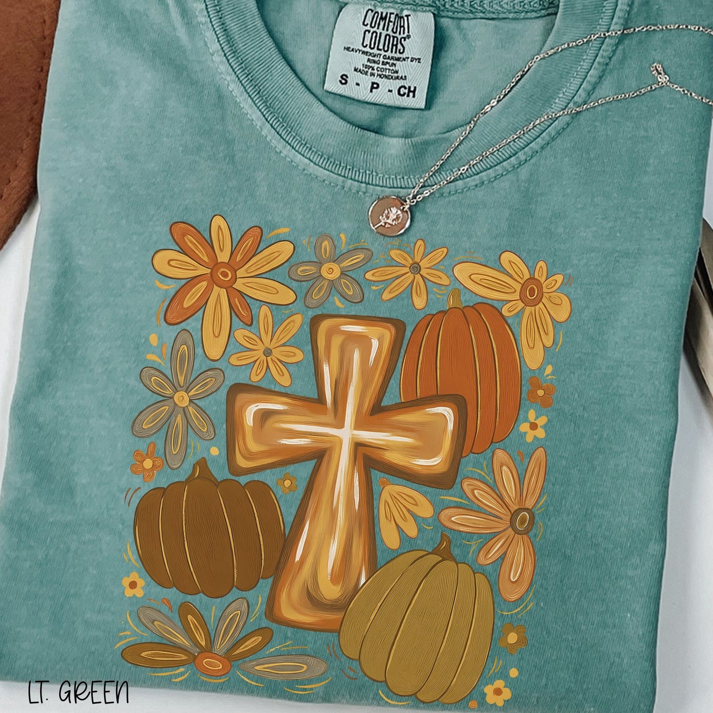 BRUSHSTROKE PUMPKINS & CROSS