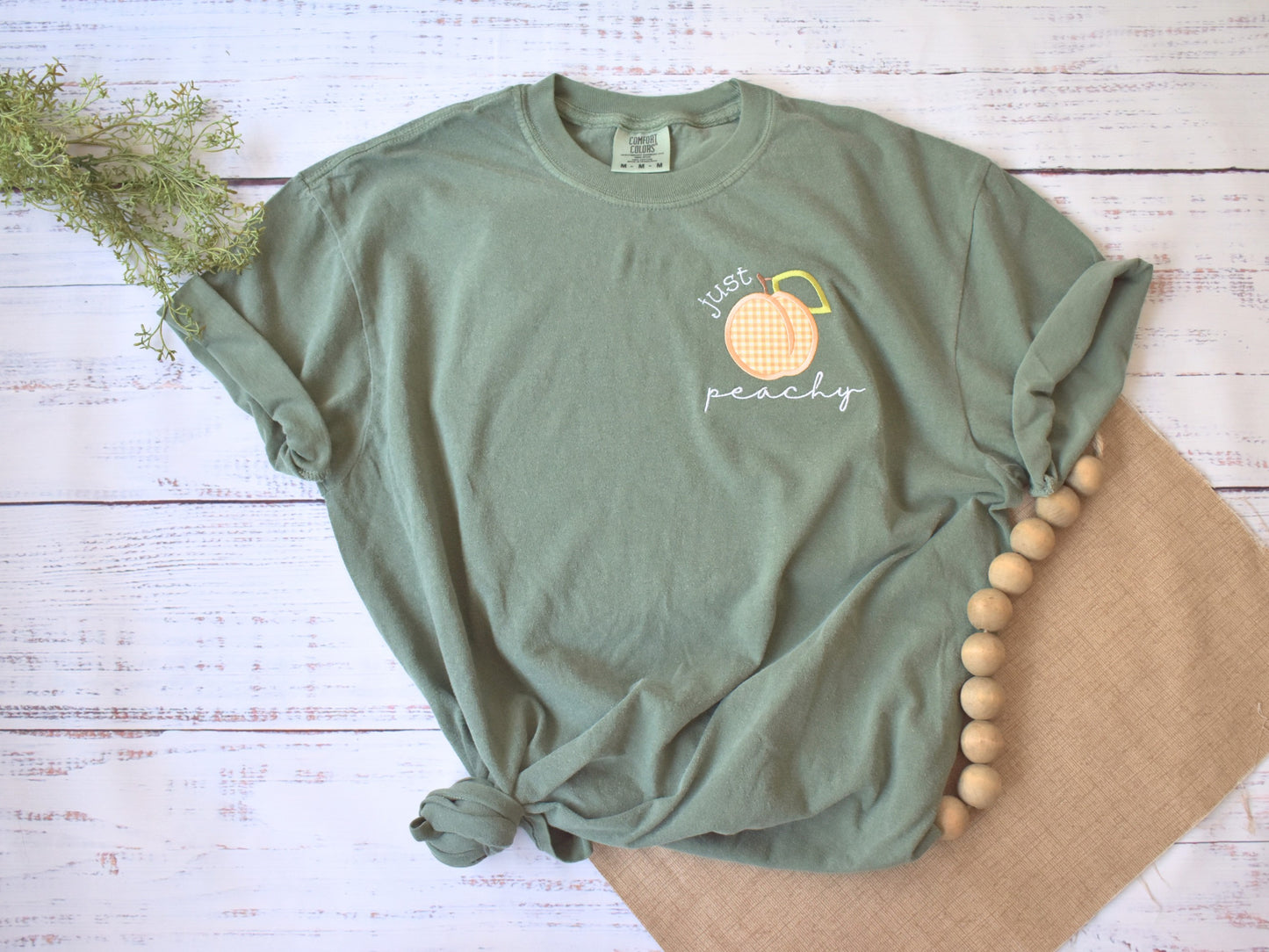 COMFORT COLORS "JUST PEACHY" EMBROIDERED SHIRT image 5