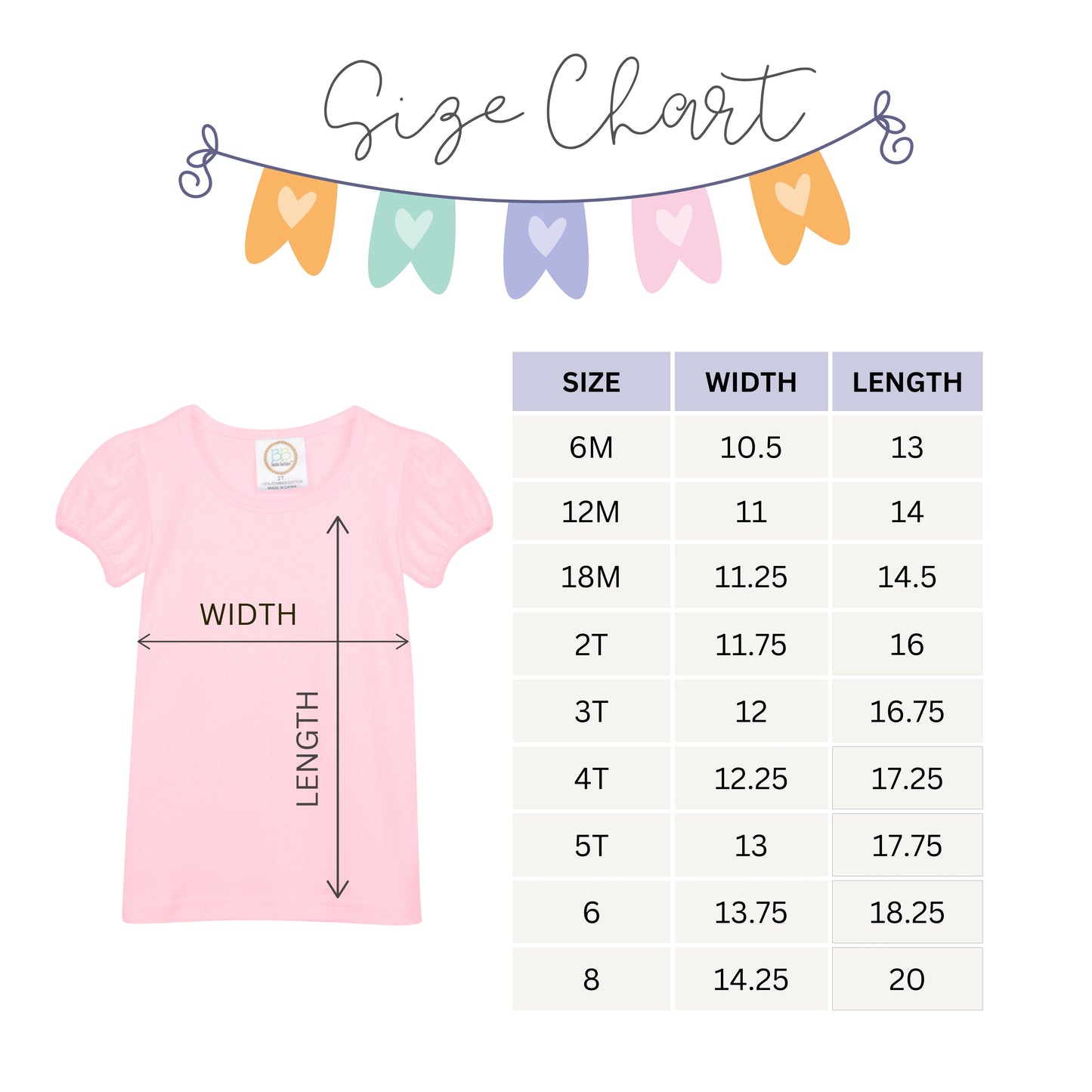 APPLIQUE EMBROIDERED NAME SHIRT for GIRLS